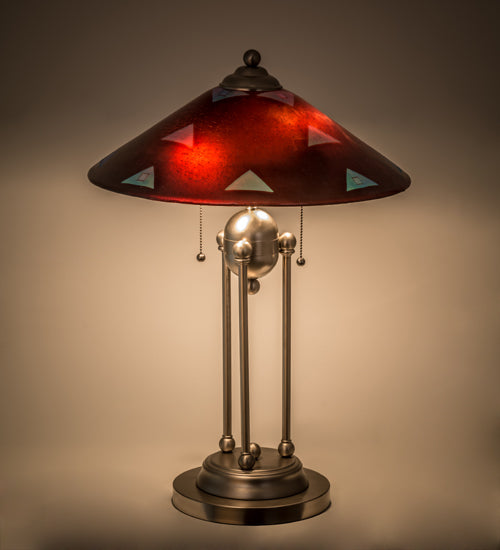 25"H Metro Fusion Plum Crazy Deco Ball Table Lamp