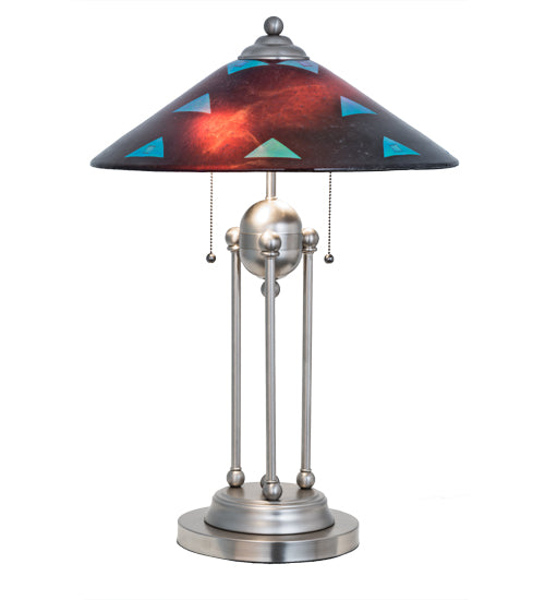 25"H Metro Fusion Plum Crazy Deco Ball Table Lamp