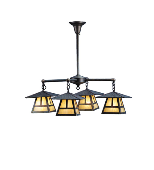 31"W Stillwater T Mission 4 Lt Chandelier