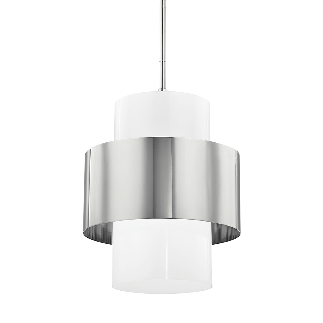 Corinth Pendant 18" - Polished Nickel