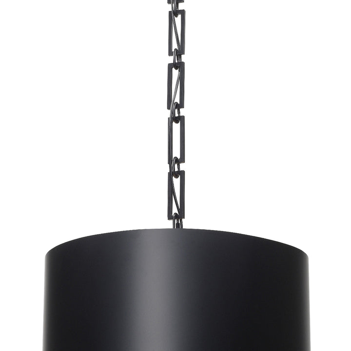 Crystorama Brian Patrick Flynn Alston 6 Light Matte Black + White Chandelier