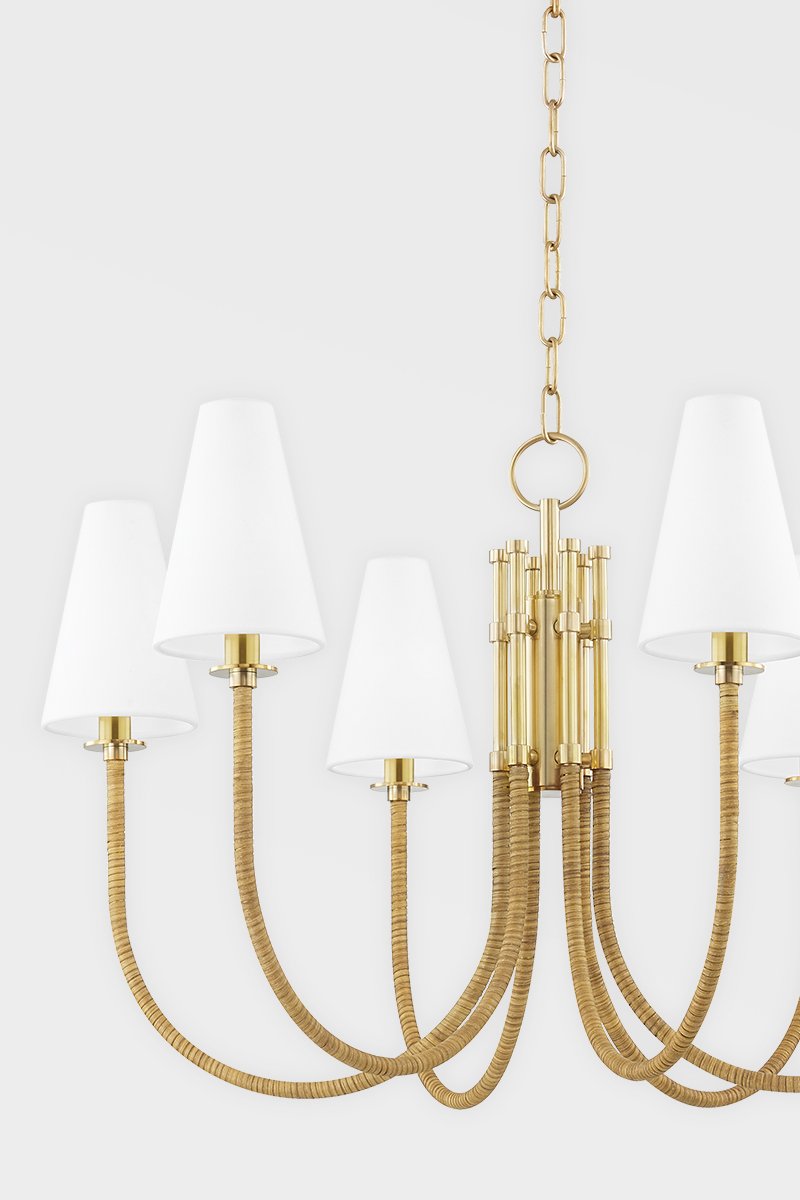 Ripley Chandelier - Aged Brass