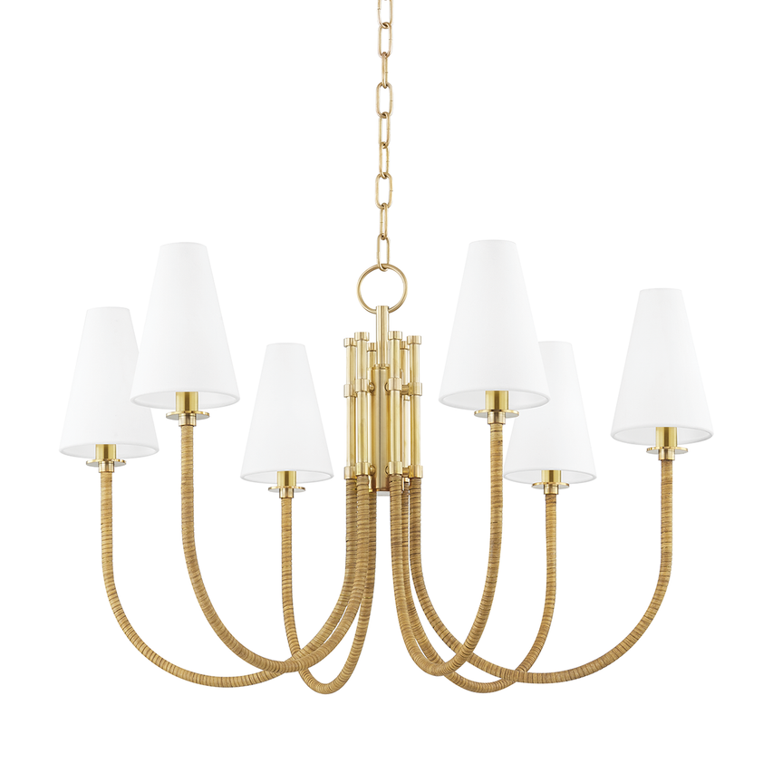 Ripley Chandelier - Aged Brass