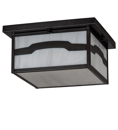 14" Square Hyde Park Mountain View Flushmount