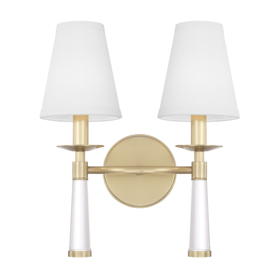 Baxter 2 Light Aged Brass Sconce