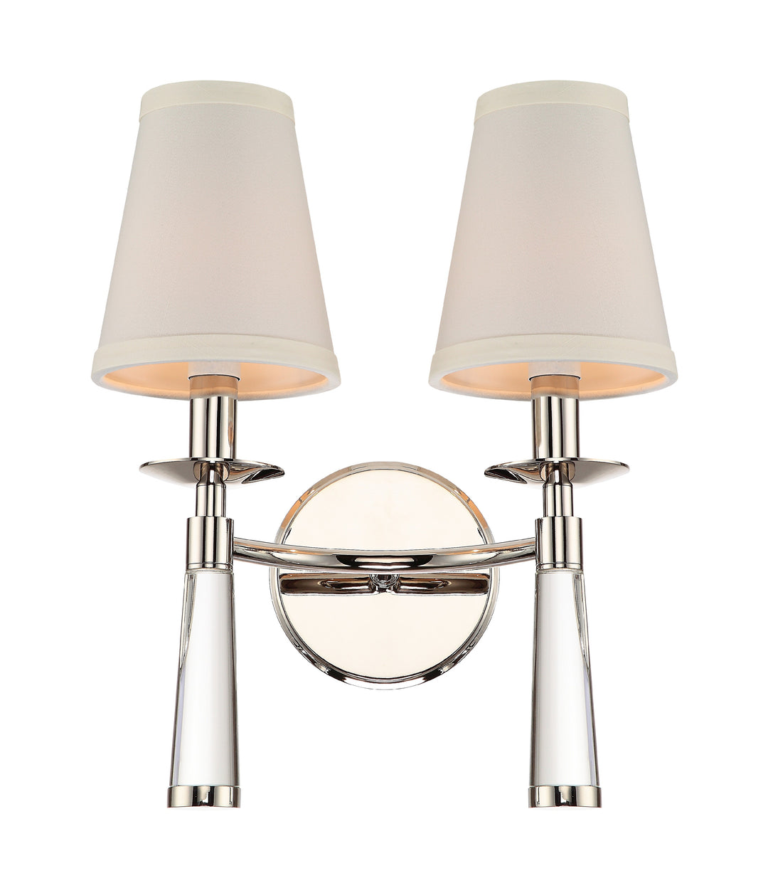 Crystorama Baxter 2 Light Aged Brass Sconce