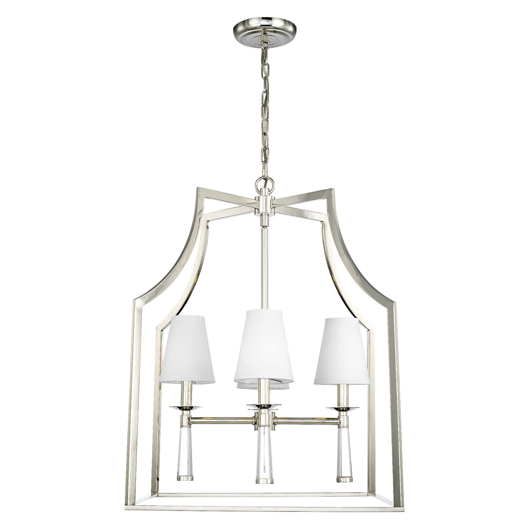 Baxter 4 Light Aged Brass Chandelier