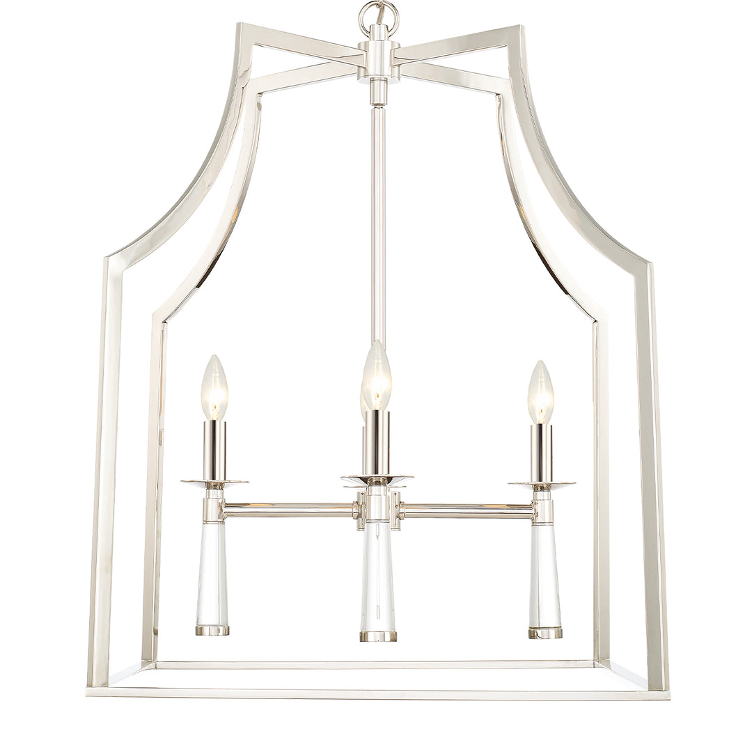 Crystorama Baxter 4 Light Aged Brass Chandelier