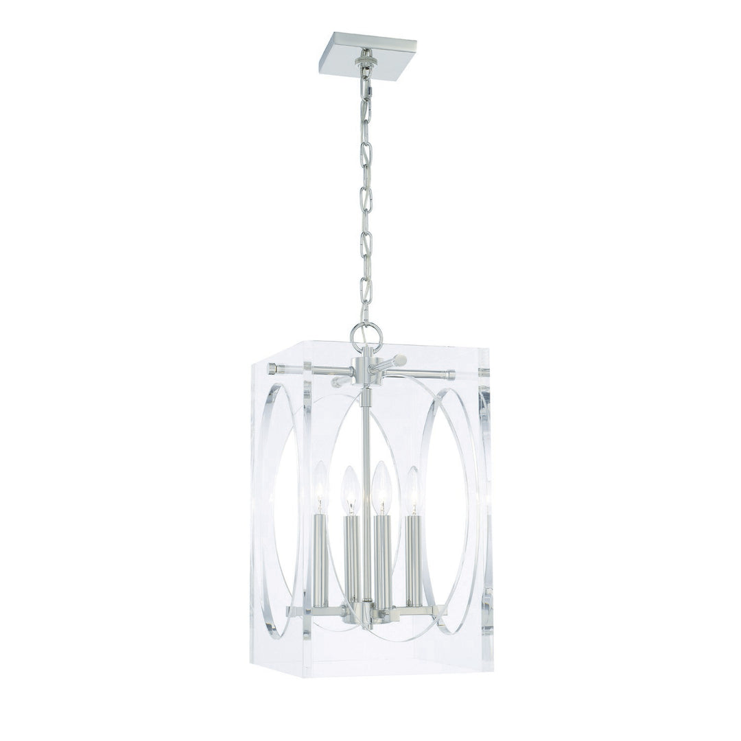 Drake 4 Light Polished Nickel Mini Chandelier