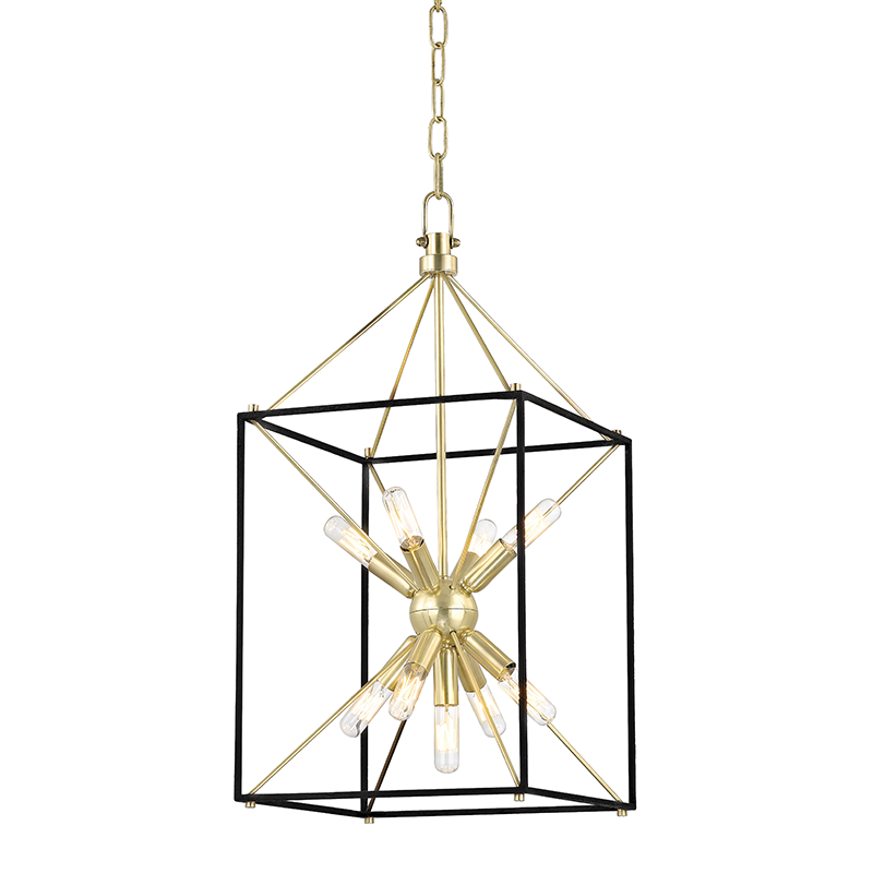 Glendale Pendant 24" - Aged Brass