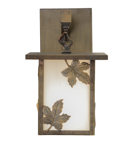 6.5"W Hyde Park Maple Leaf Hanging Wall Sconce