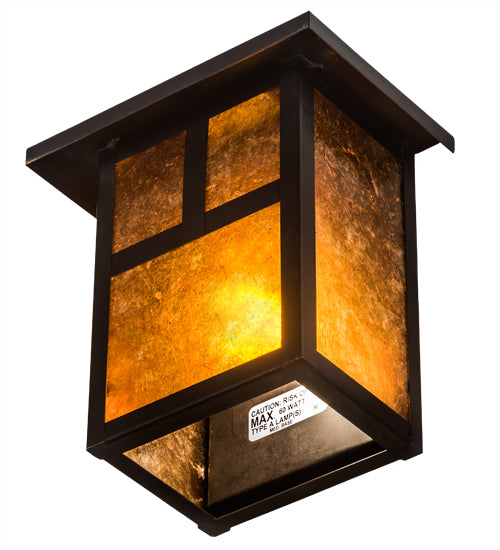 6.5"Square Hyde Park "T" Mission Wall Sconce