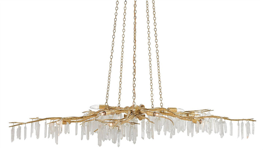 Forest Light Gold Chandelier