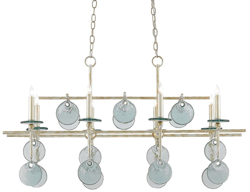 Sethos Silver Rectangular Chandelier