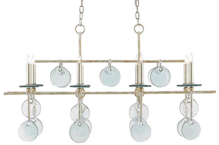 Sethos Silver Rectangular Chandelier