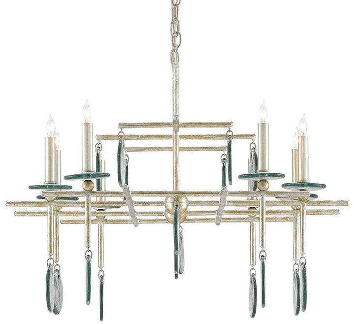 Sethos Silver Rectangular Chandelier