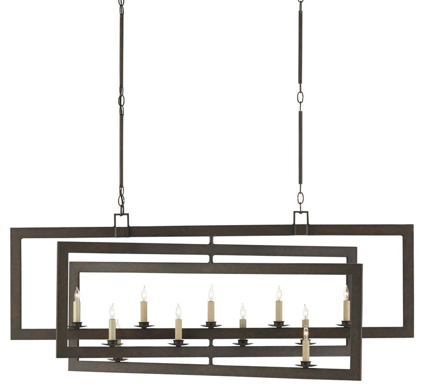 Middleton Bronze Rectangular Chandelier