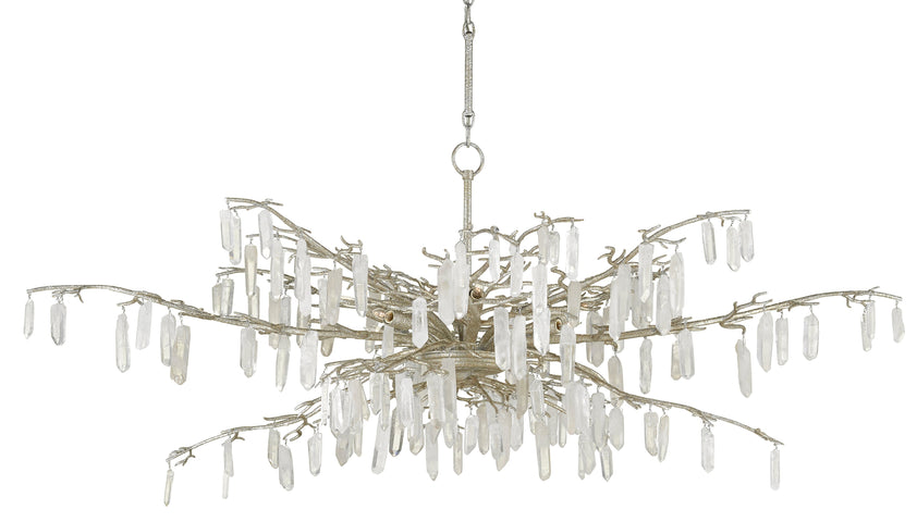 Forest Dawn Silver Chandelier