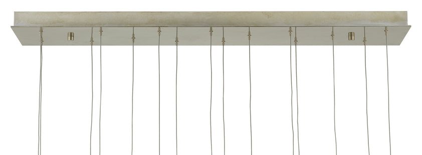 Glace Rectangular 15-Light Multi-Drop Pendant