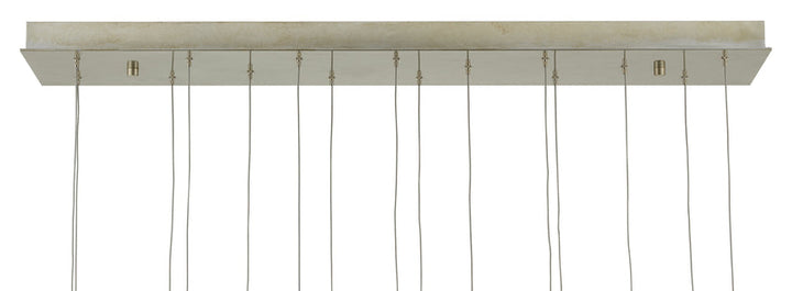 Glace Rectangular 15-Light Multi-Drop Pendant