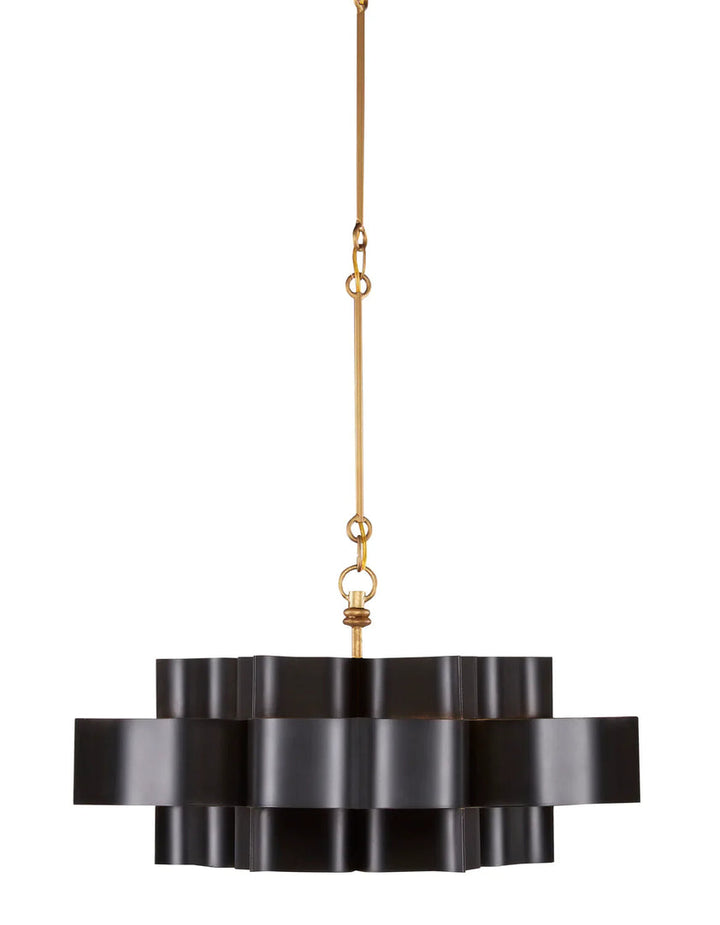 Grand Lotus Black Small Chandelier