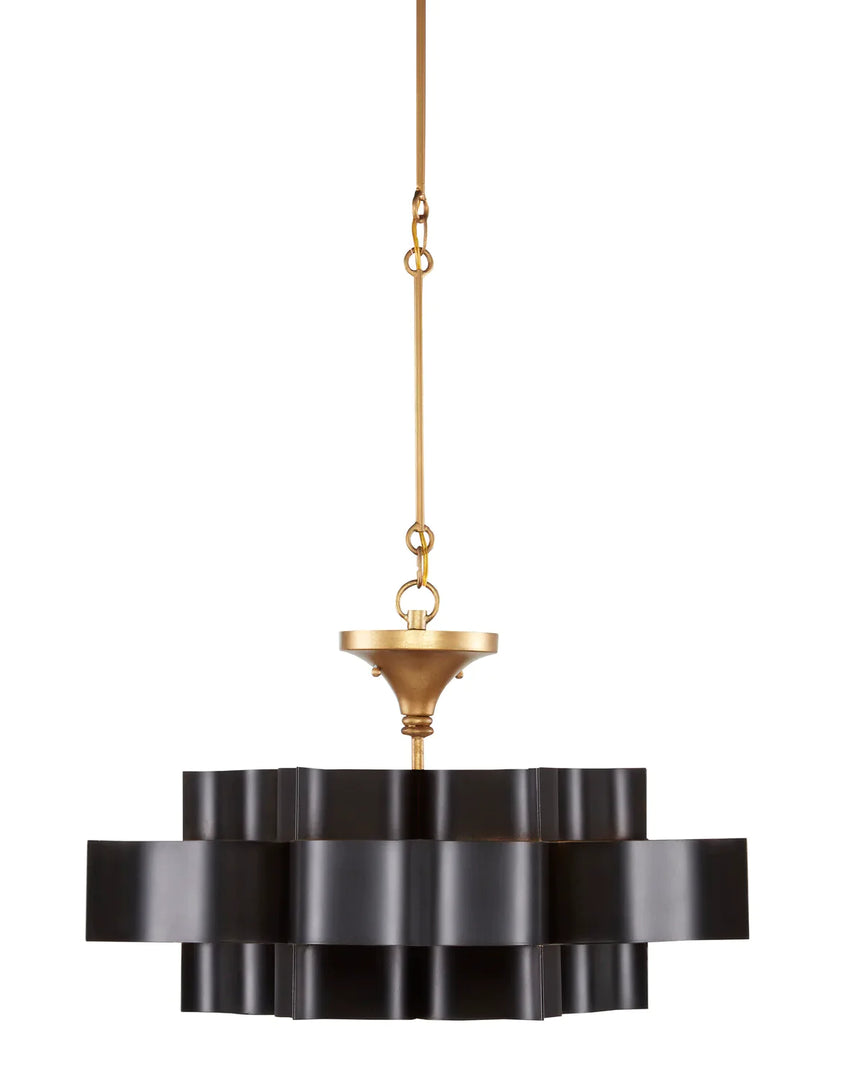 Grand Lotus Black Small Chandelier