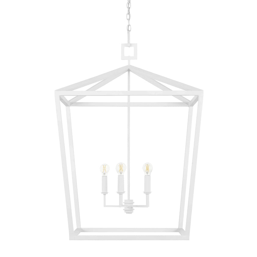 Denison White Large Chandelier