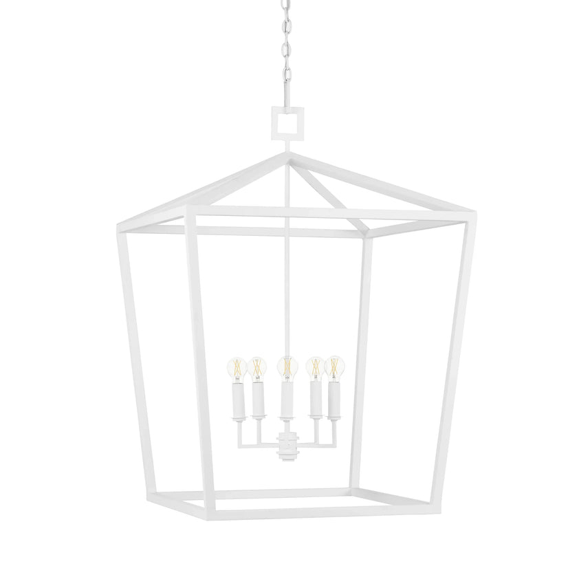 Denison White Large Chandelier