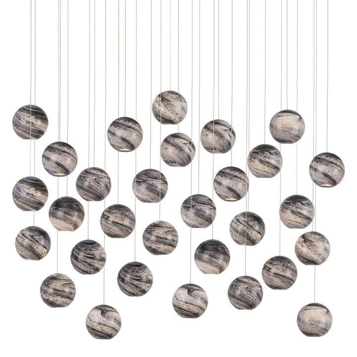 Palatino 30-Light Multi-Drop Pendant