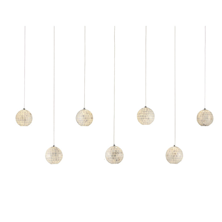 Finhorn Rectangular 7-Light Multi-Drop Pendant