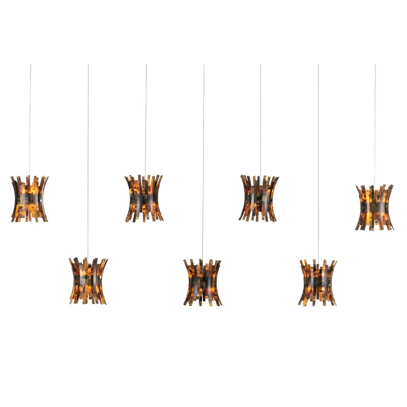 Alsop Rectangular 7-Light Multi-Drop Pendant