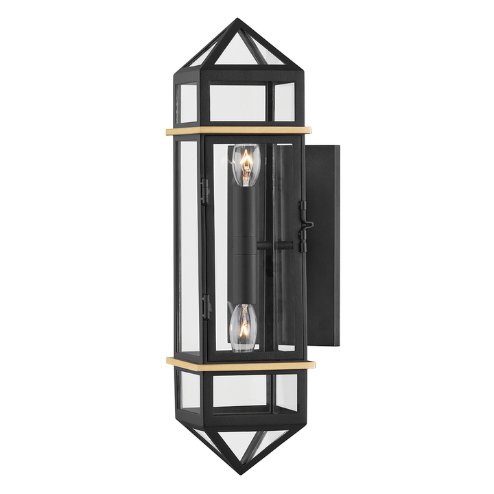 Bedford Hills Wall Sconce - Aged Brass/Black