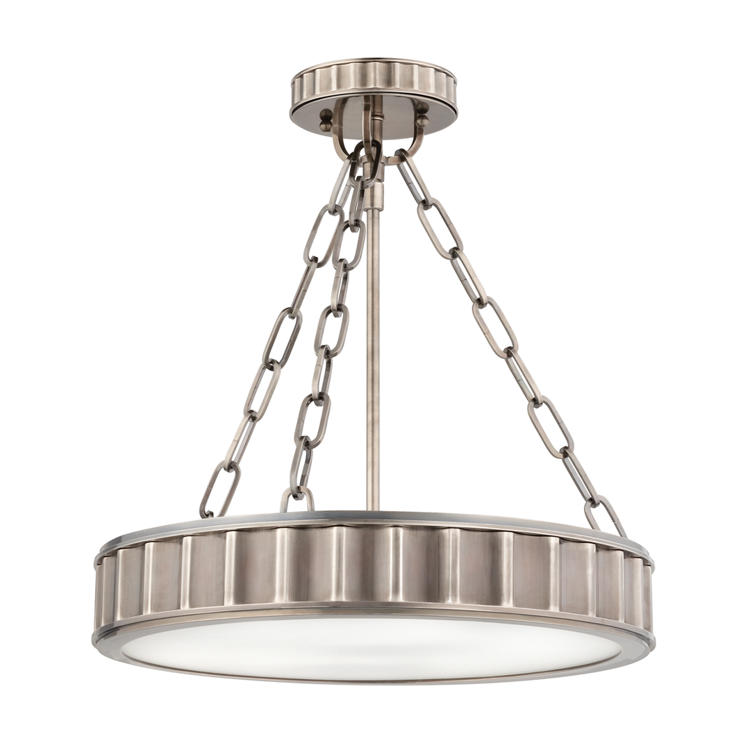 Middlebury Semi Flush 15" - Historic Nickel