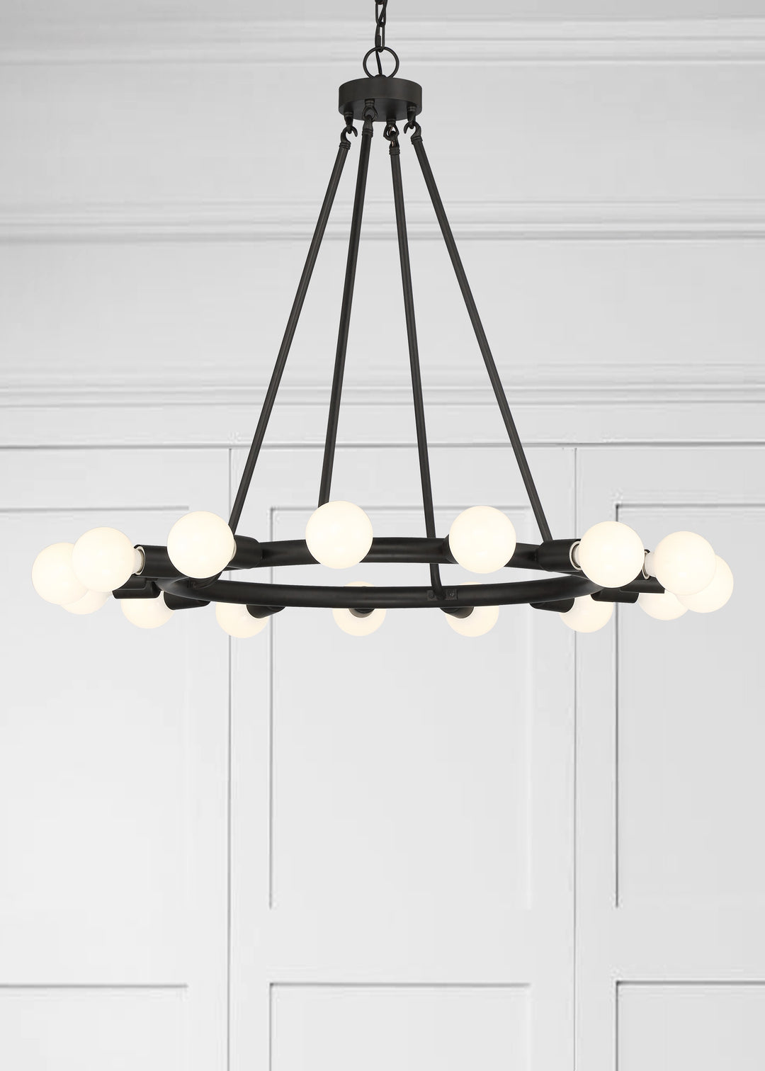 Crystorama Dakota 15 Light Black Chandelier