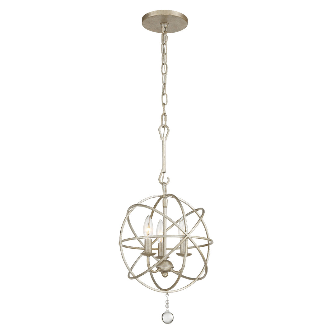 Solaris 3 Light Black Mini Chandelier