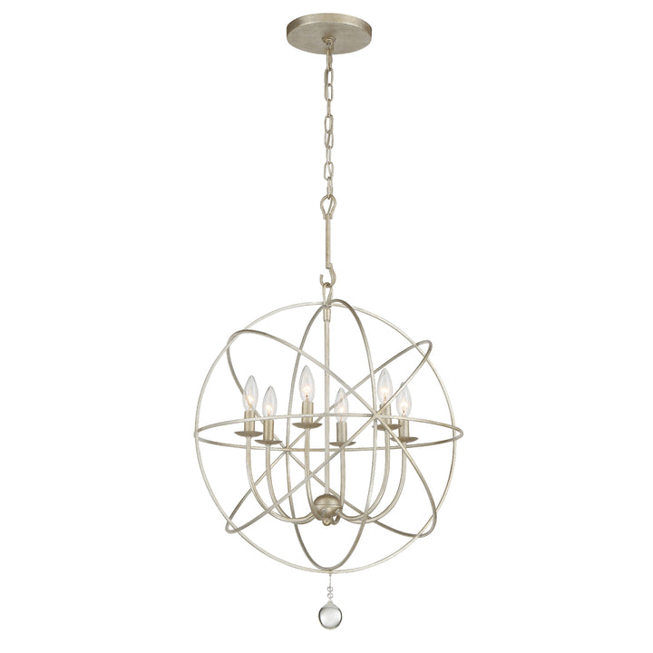 Solaris 6 Light Black Chandelier