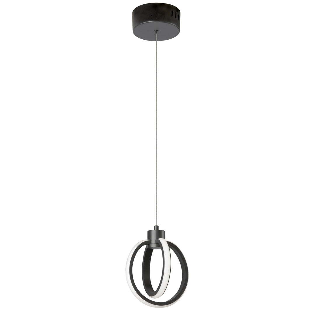 Dainolite 14W Pendant, Aged Brass with White Silicone Diffuser