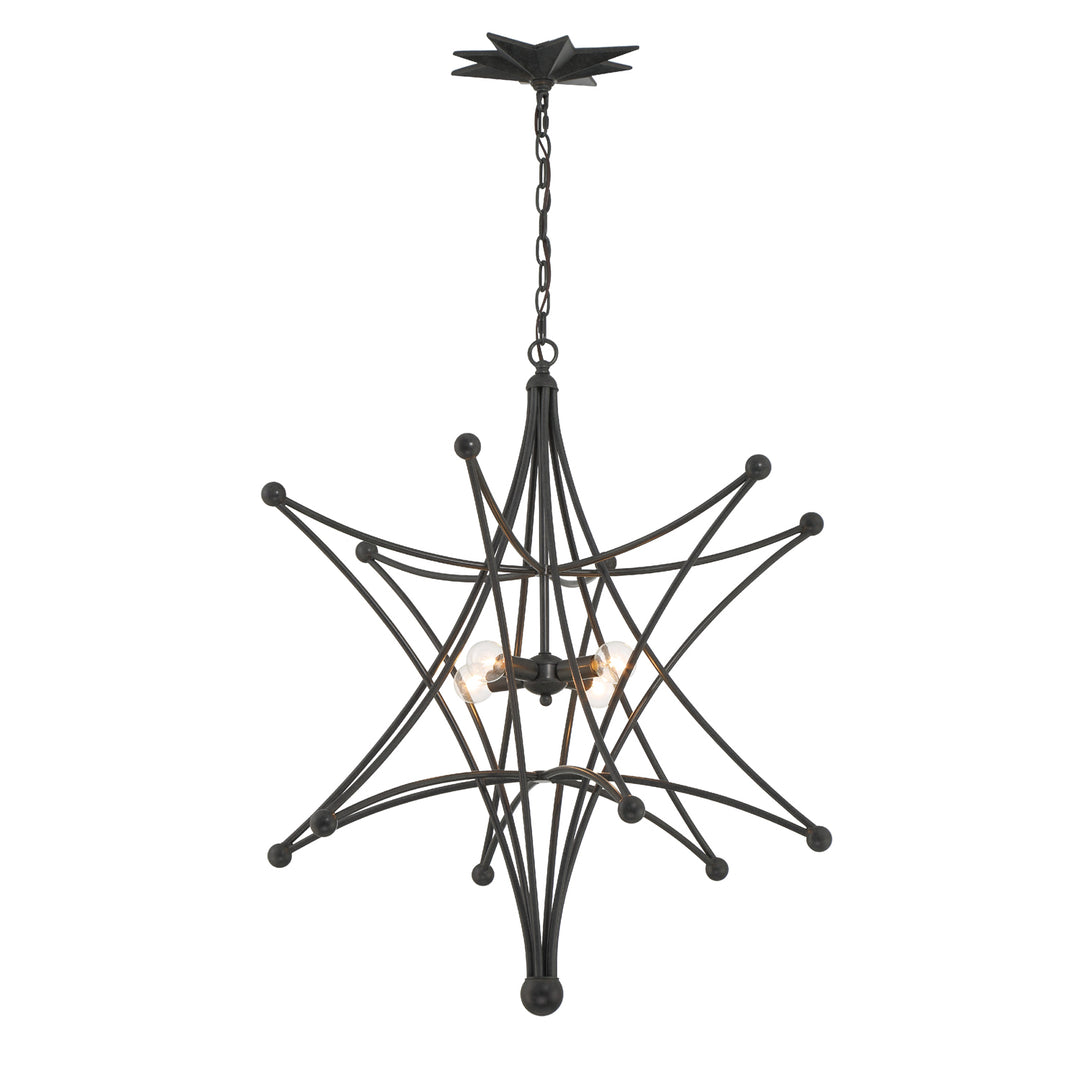 Astro 4 Light Black Chandelier