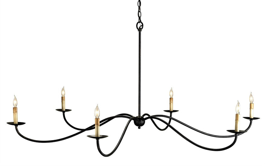 Saxon Black Chandelier