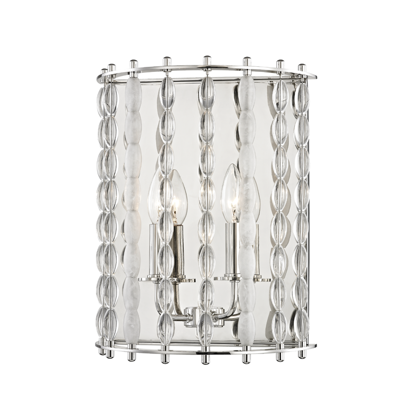 Whitestone Wall Sconce - Polished Nickel