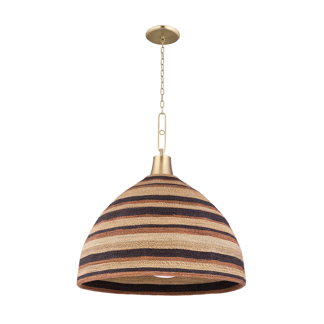 Lido Beach Pendant 33" - Aged Brass