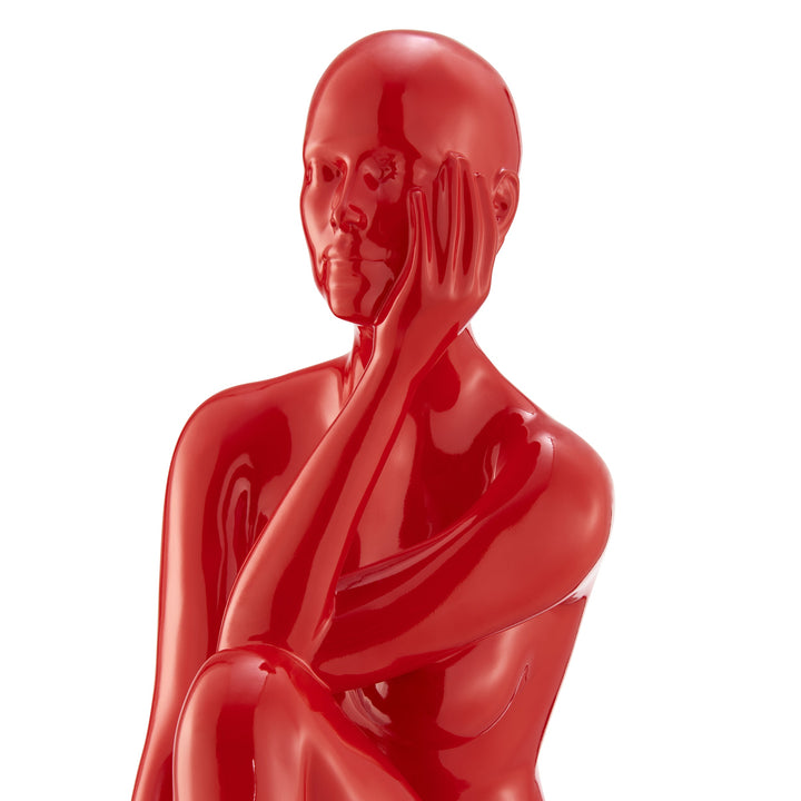 Antoinette Doll Sculpture // Gloss Red