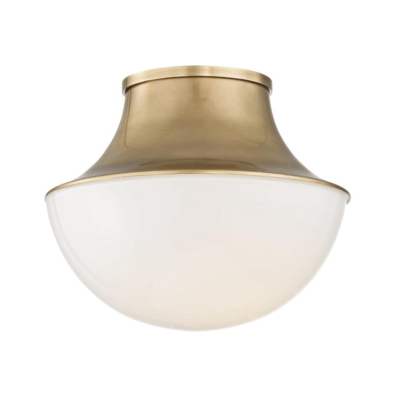 Lettie Flush Mount 9" - Aged Brass