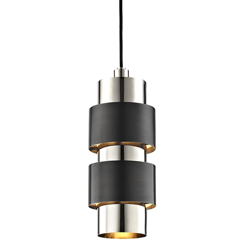 Cyrus Pendant - Polished Nickel Old Bronze