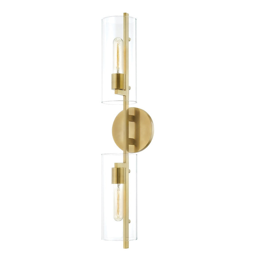 Ariel Wall Sconce 28" - Aged Brass