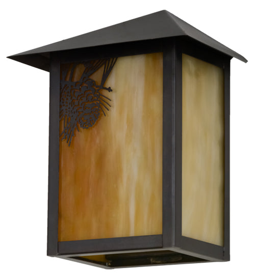 6.5"W Seneca Winter Pine Wall Sconce