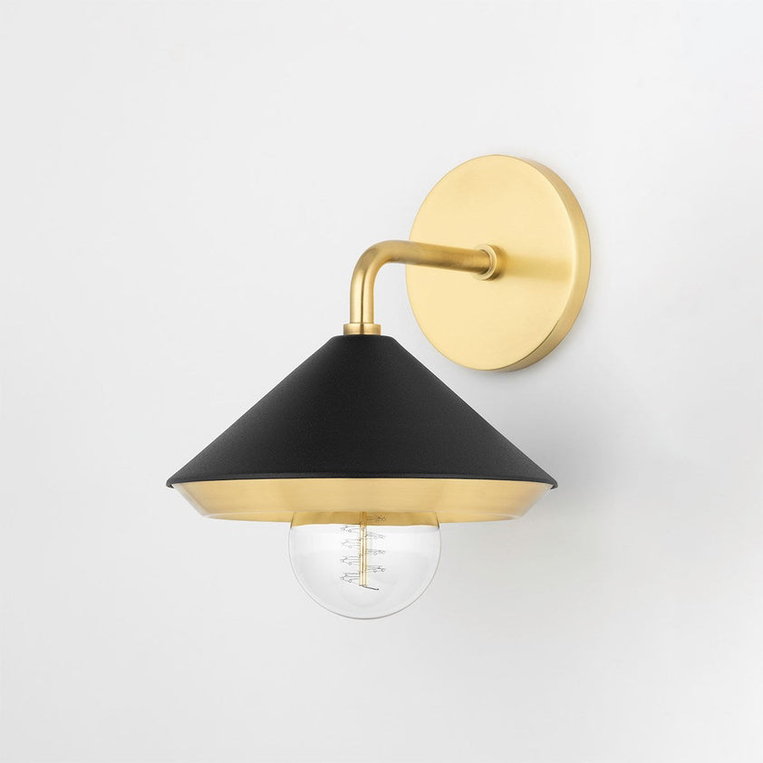 Marnie Wall Sconce - Aged Brass/Dusk Black