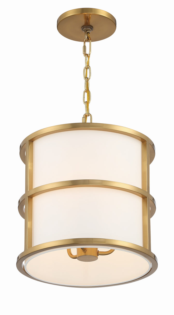 Crystorama Brian Patrick Flynn Hulton 3 Light Luxe Gold Mini Chandelier