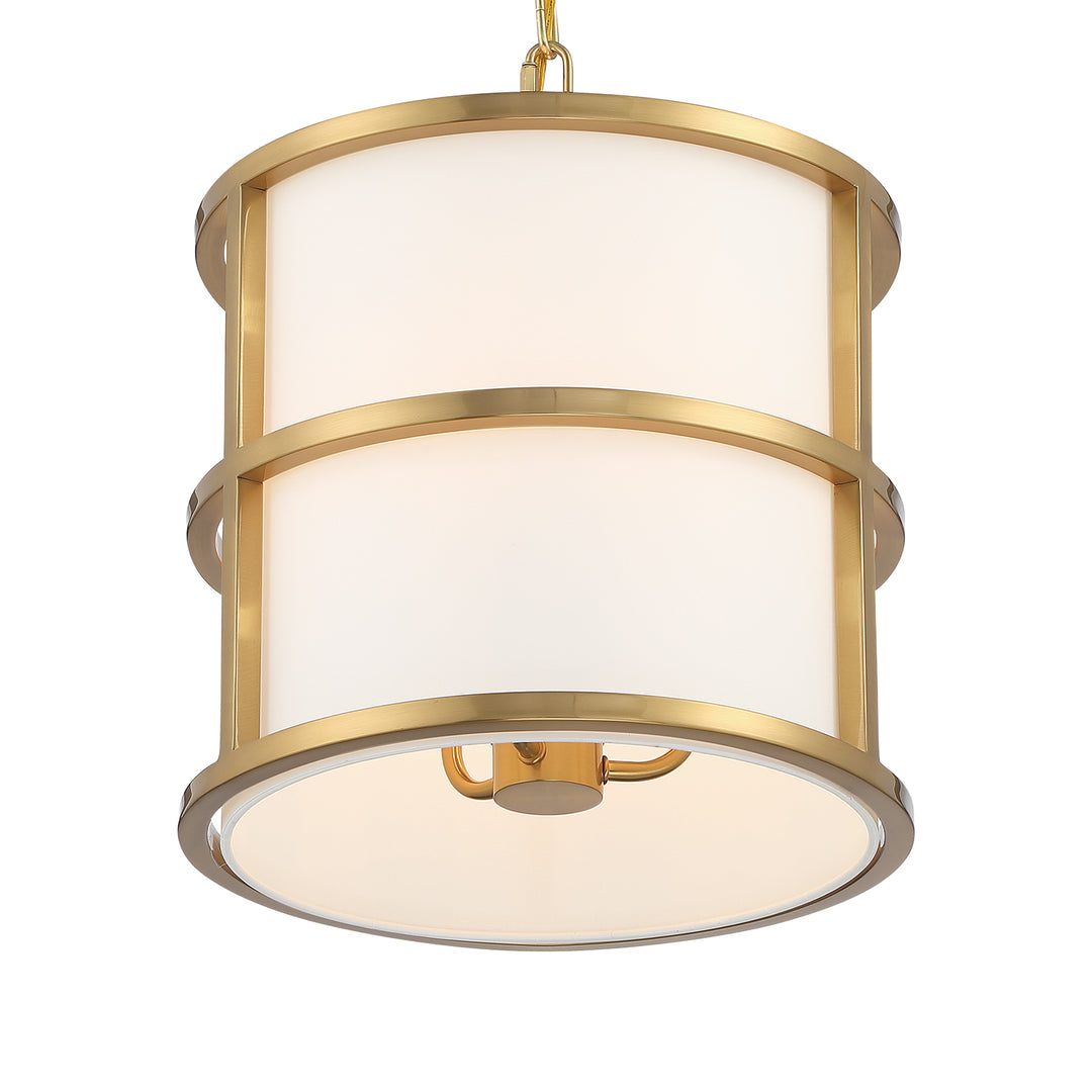 Crystorama Brian Patrick Flynn Hulton 3 Light Luxe Gold Mini Chandelier