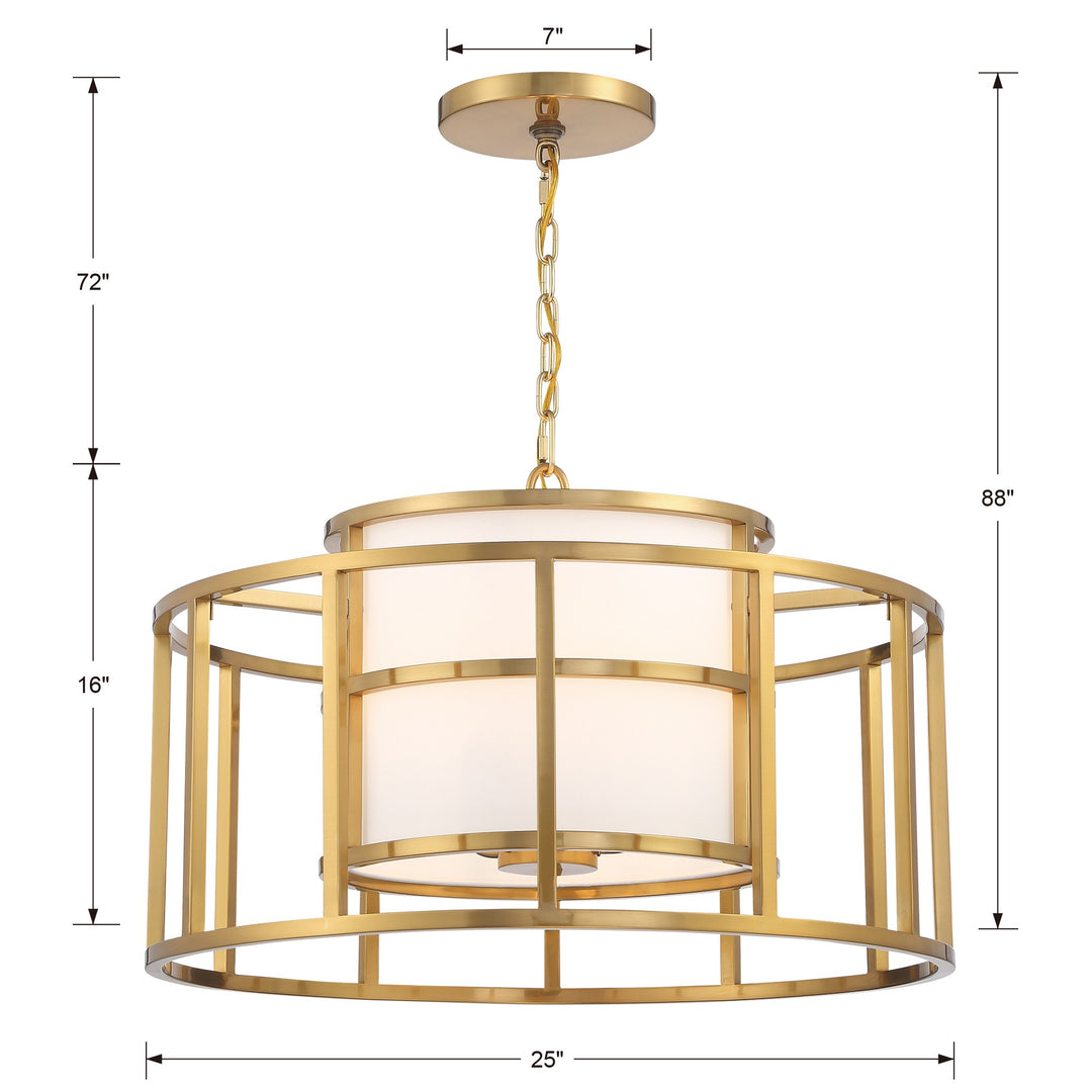 Crystorama Brian Patrick Flynn Hulton 5 Light Luxe Gold Chandelier